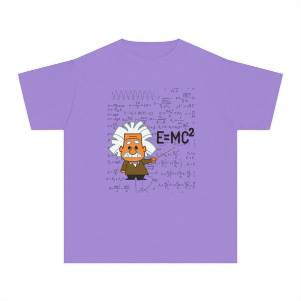 Einstein Cartoon E=MC2 Kids Unisex Graphic Tee