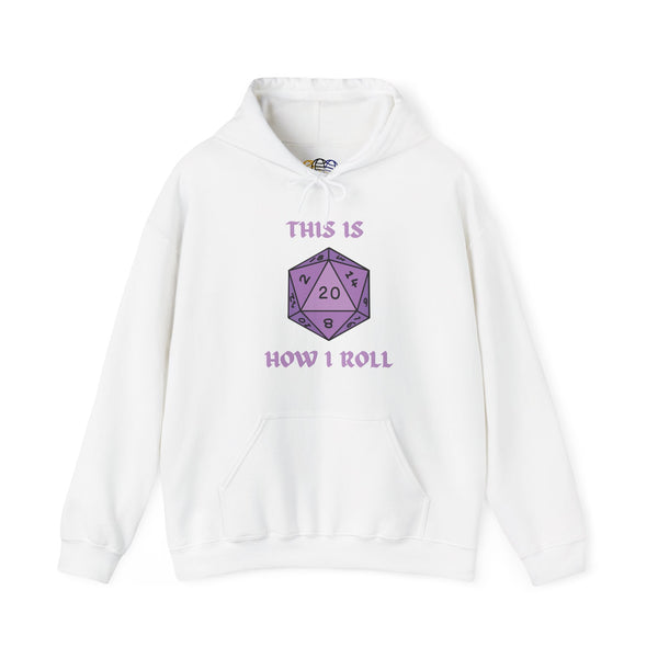 This Is How I Roll Violet D20 Die Unisex Graphic Hoodie