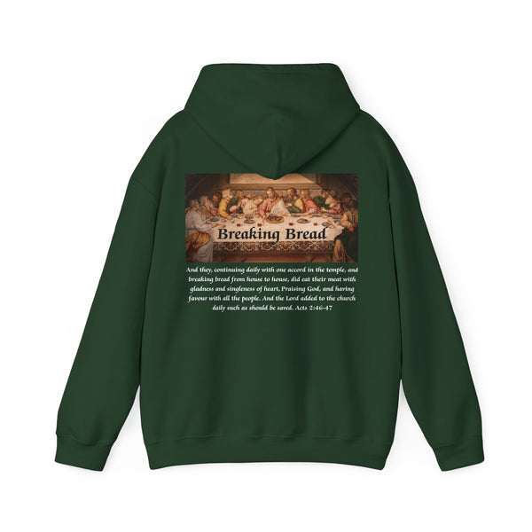 Breaking Bread Men’s Double Sided Graphic Hoodie