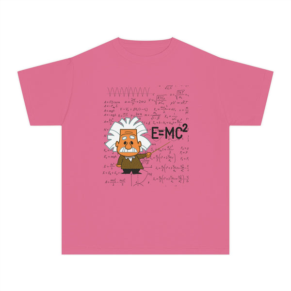 Einstein Cartoon E=MC2 Kids Unisex Graphic Tee