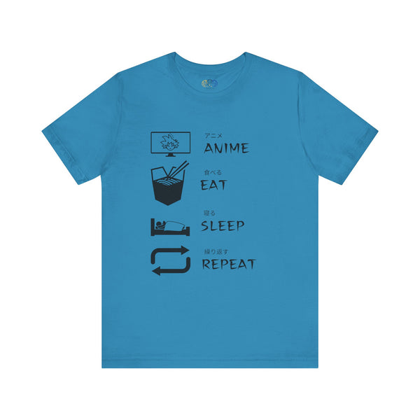 Anime, Eat, Sleep, Repeat Anime Men's Graphic T-Shirt