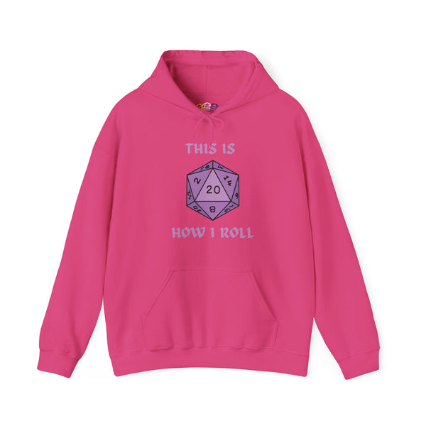 This Is How I Roll Violet D20 Die Unisex Graphic Hoodie