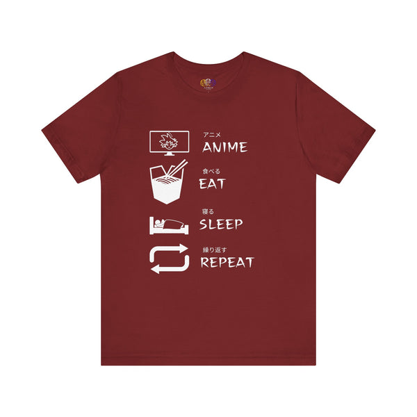 Anime, Eat, Sleep, Repeat Anime Men's Graphic T-Shirt