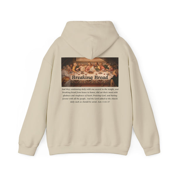 Breaking Bread Men’s Double Sided Graphic Hoodie