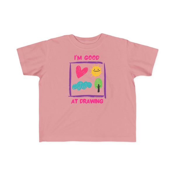 I'm Good At Drawing Toddler Girls Graphic Tee