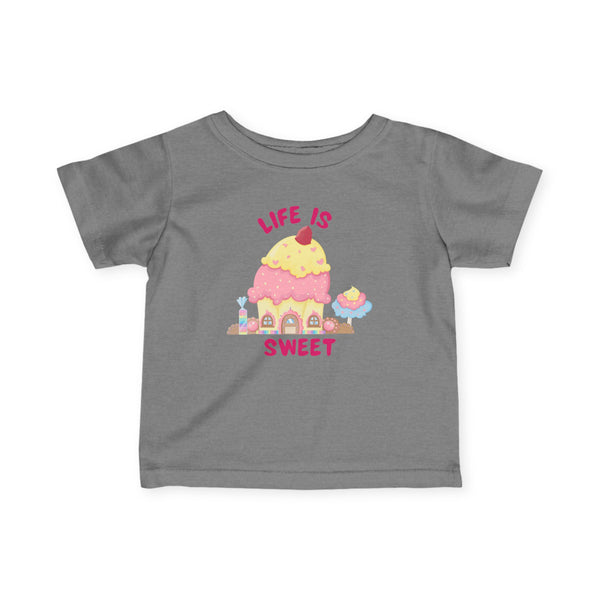 Life Is Sweet Infant Girls Graphic Tee