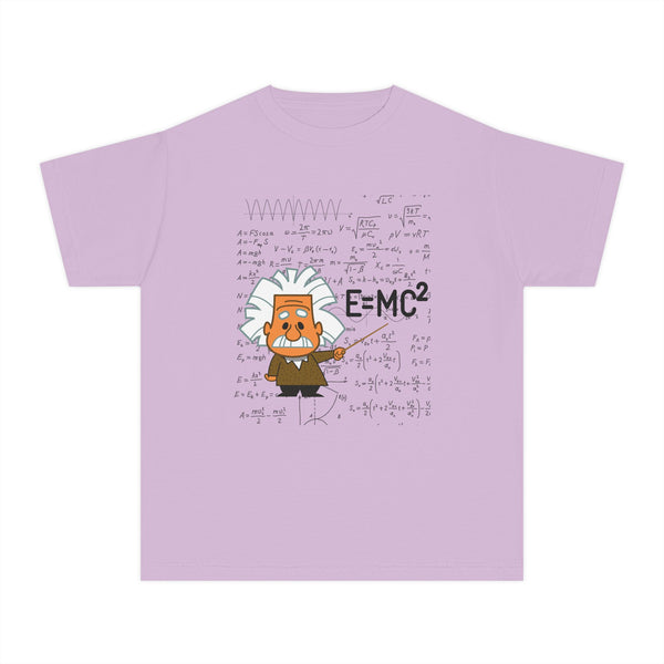 Einstein Cartoon E=MC2 Kids Unisex Graphic Tee