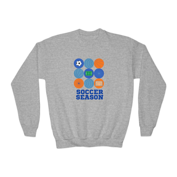 Soccer Season Icon Boys Graphic Sweatshirt