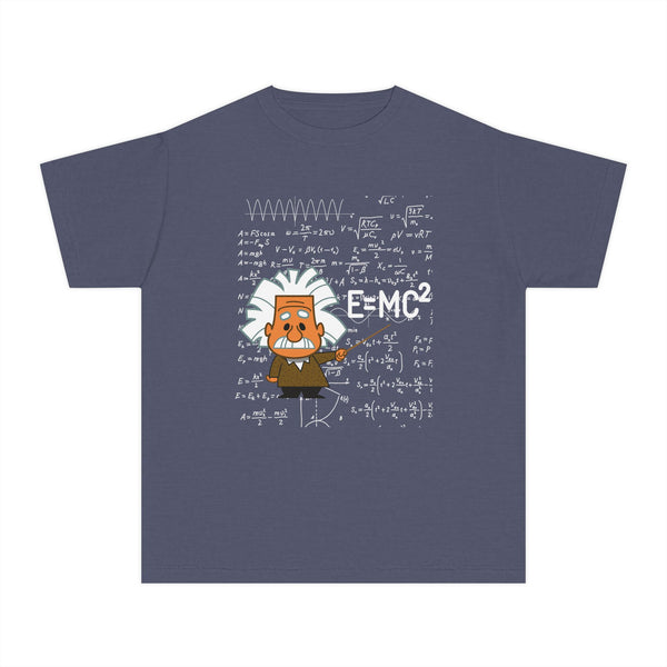 Einstein Cartoon E=MC2 Kids Unisex Graphic Tee