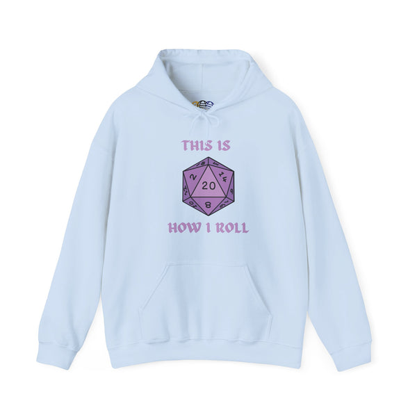 This Is How I Roll Violet D20 Die Unisex Graphic Hoodie