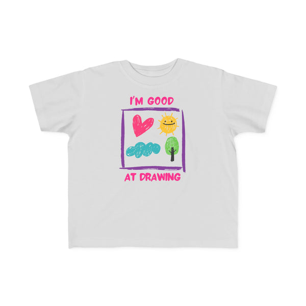 I'm Good At Drawing Toddler Girls Graphic Tee