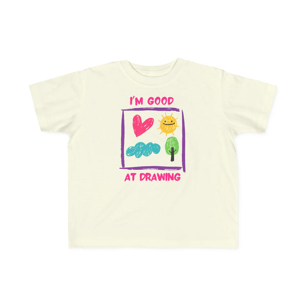 I'm Good At Drawing Toddler Girls Graphic Tee