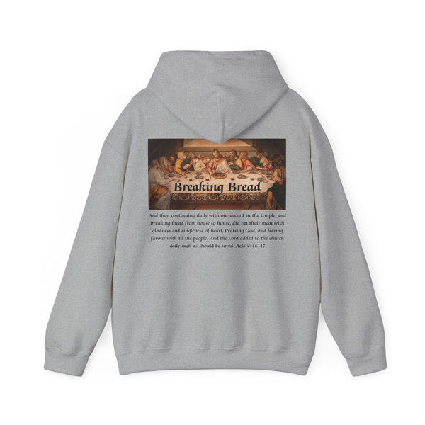 Breaking Bread Men’s Double Sided Graphic Hoodie