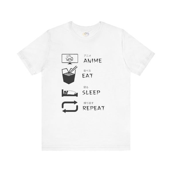 Anime, Eat, Sleep, Repeat Anime Men's Graphic T-Shirt