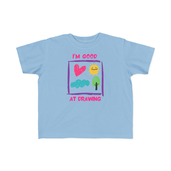 I'm Good At Drawing Toddler Girls Graphic Tee