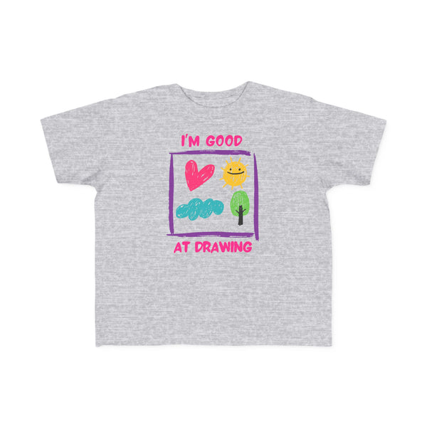 I'm Good At Drawing Toddler Girls Graphic Tee