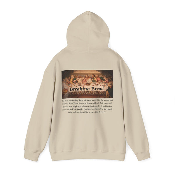 Breaking Bread Men’s Double Sided Graphic Hoodie