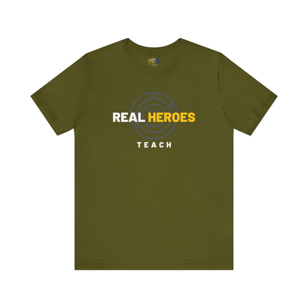 Real Heroes Teach  Men's Graphic T-Shirt