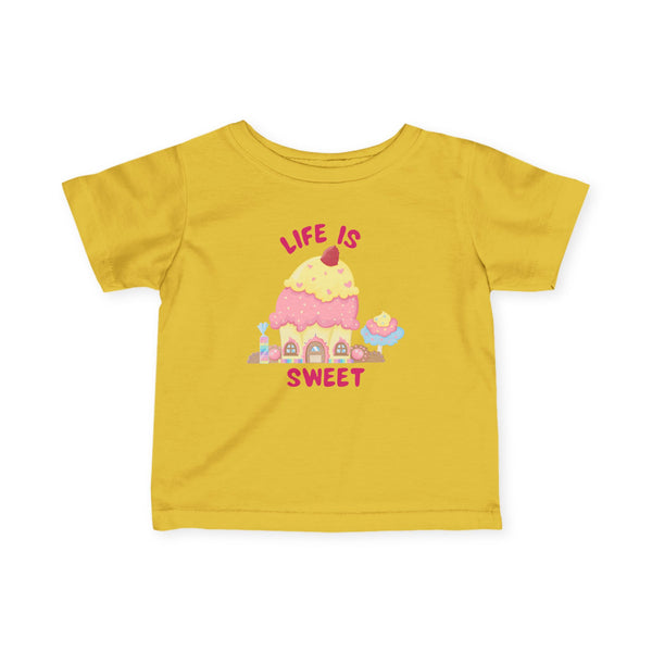 Life Is Sweet Infant Girls Graphic Tee