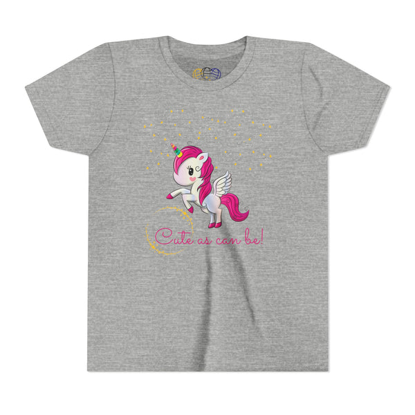 Cute As Can Be Unicorn Girls Graphic Tee