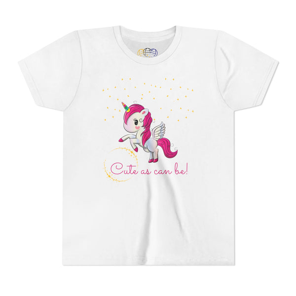 Cute As Can Be Unicorn Girls Graphic Tee