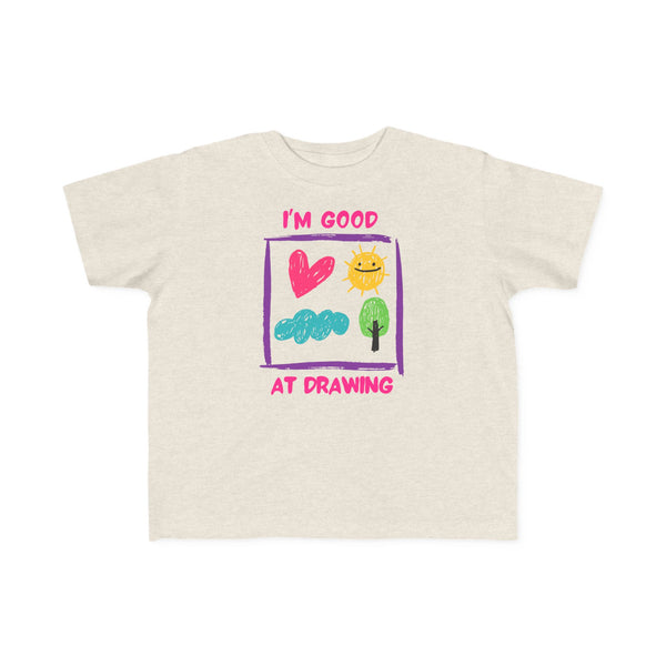 I'm Good At Drawing Toddler Girls Graphic Tee