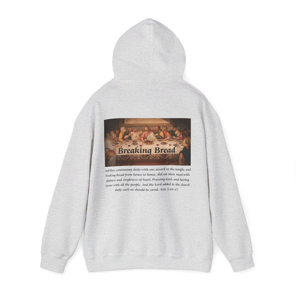 Breaking Bread Men’s Double Sided Graphic Hoodie