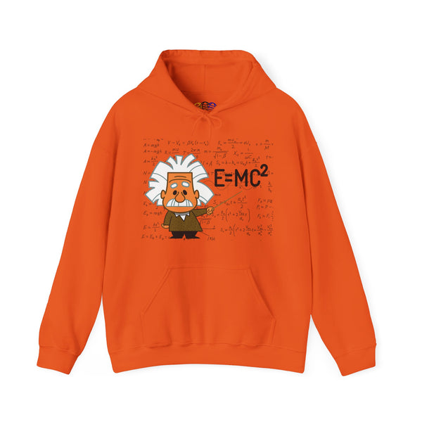 Einstein Cartoon E=MC2 Adult Unisex Graphic Hoodie