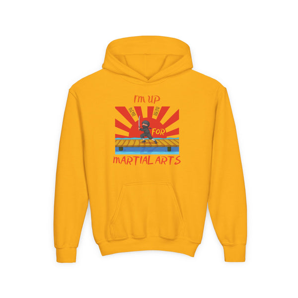 I’m Up For Martial Arts Kids Unisex Graphic Hoodie