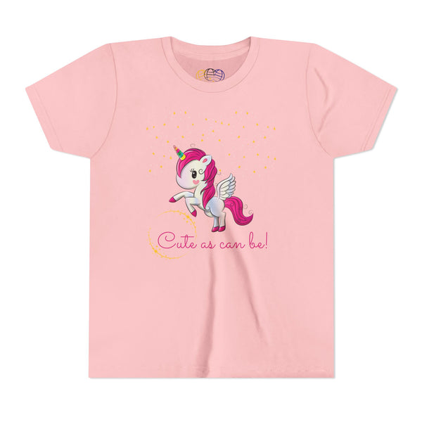 Cute As Can Be Unicorn Girls Graphic Tee