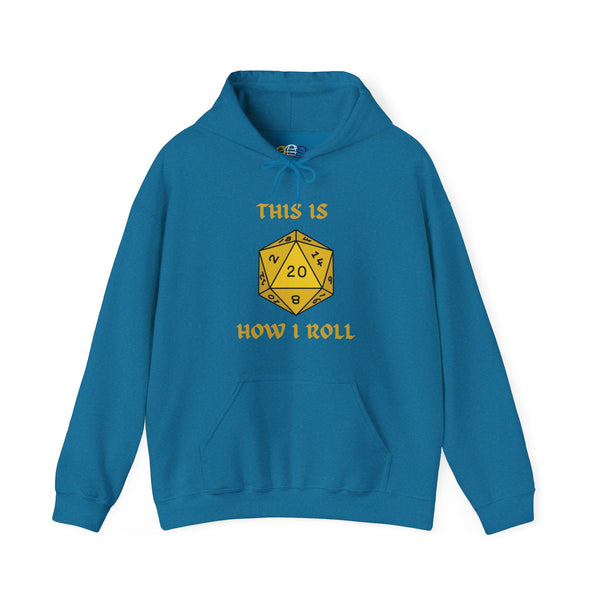 This Is How I Roll Yellow D20 Die Unisex Graphic Hoodie