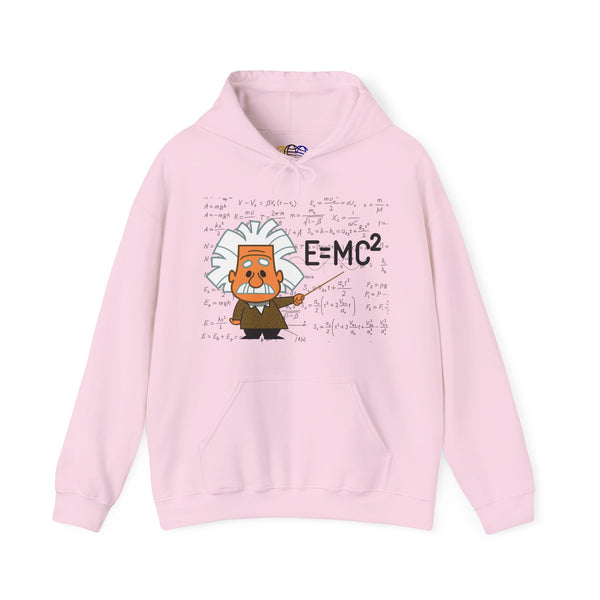 Einstein Cartoon E=MC2 Adult Unisex Graphic Hoodie