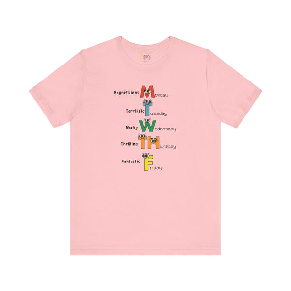School Days Of The Week Characters Women's T-Shirt