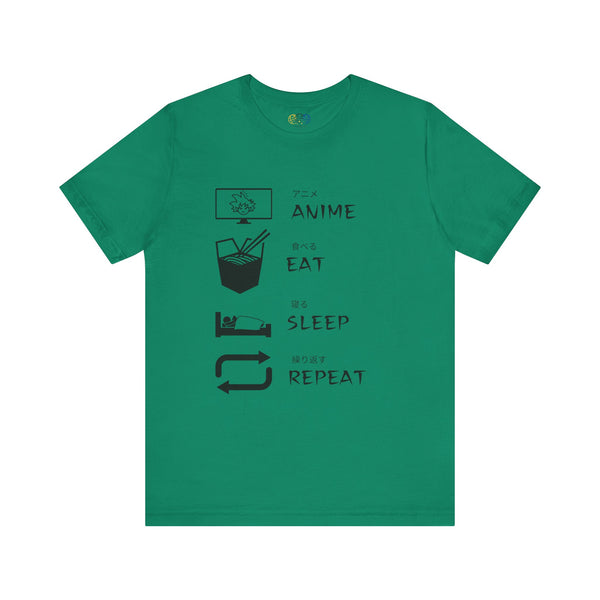 Anime, Eat, Sleep, Repeat Anime Men's Graphic T-Shirt