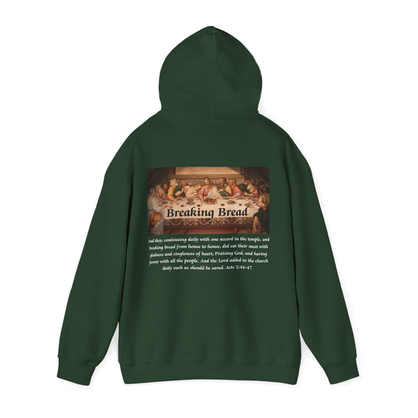 Breaking Bread Men’s Double Sided Graphic Hoodie