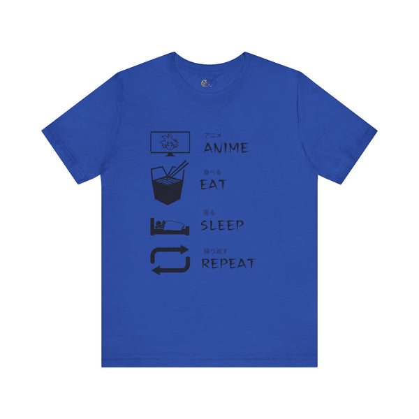 Anime, Eat, Sleep, Repeat Anime Men's Graphic T-Shirt