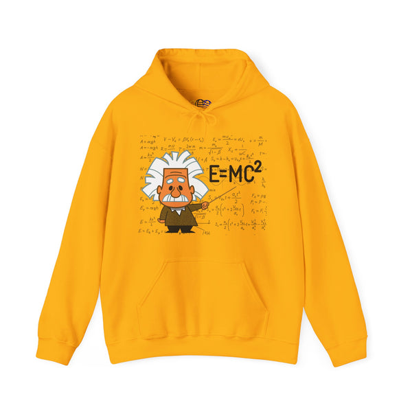 Einstein Cartoon E=MC2 Adult Unisex Graphic Hoodie