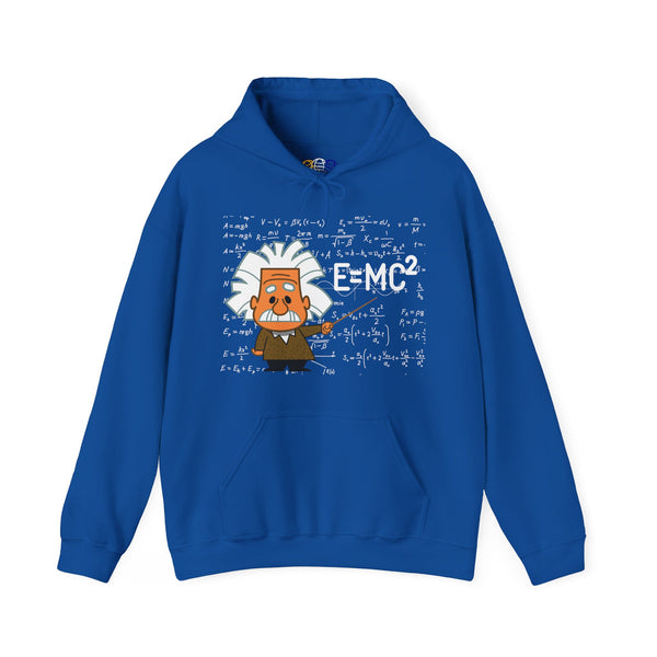 Einstein Cartoon E=MC2 Adult Unisex Graphic Hoodie