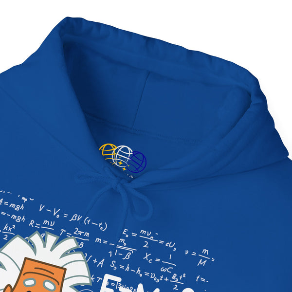 Einstein Cartoon E=MC2 Adult Unisex Graphic Hoodie