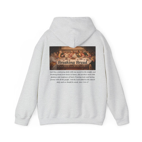 Breaking Bread Men’s Double Sided Graphic Hoodie