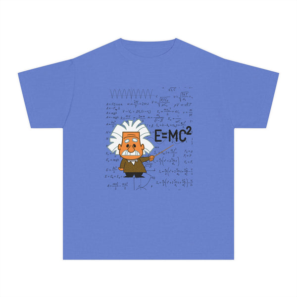 Einstein Cartoon E=MC2 Kids Unisex Graphic Tee