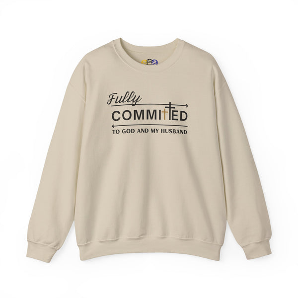 Fully Committed To God And My Husband  Women's Graphic Sweatshirt