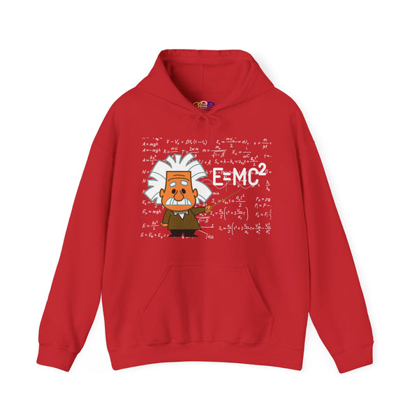 Einstein Cartoon E=MC2 Adult Unisex Graphic Hoodie