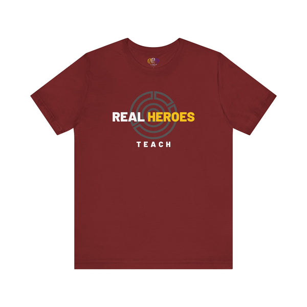 Real Heroes Teach  Men's Graphic T-Shirt