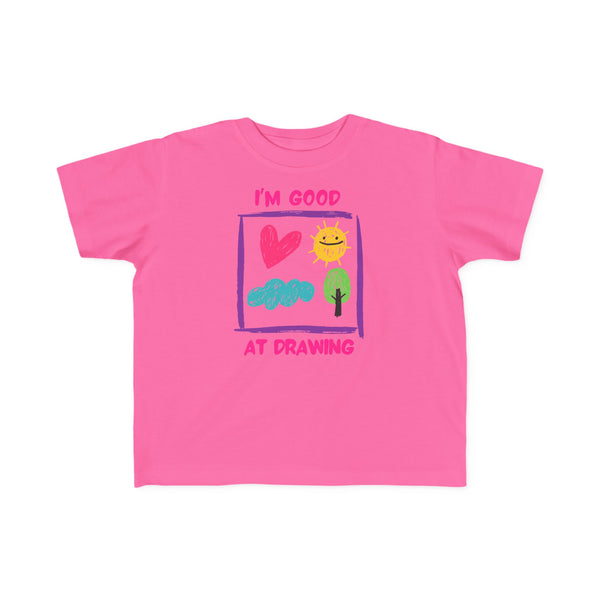 I'm Good At Drawing Toddler Girls Graphic Tee