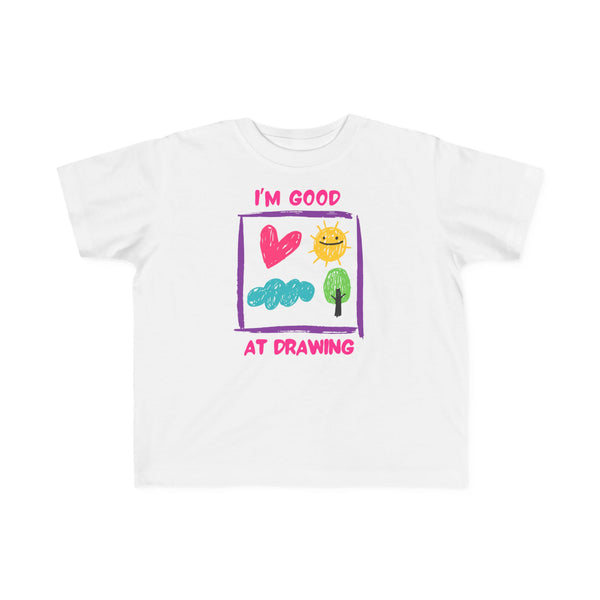 I'm Good At Drawing Toddler Girls Graphic Tee
