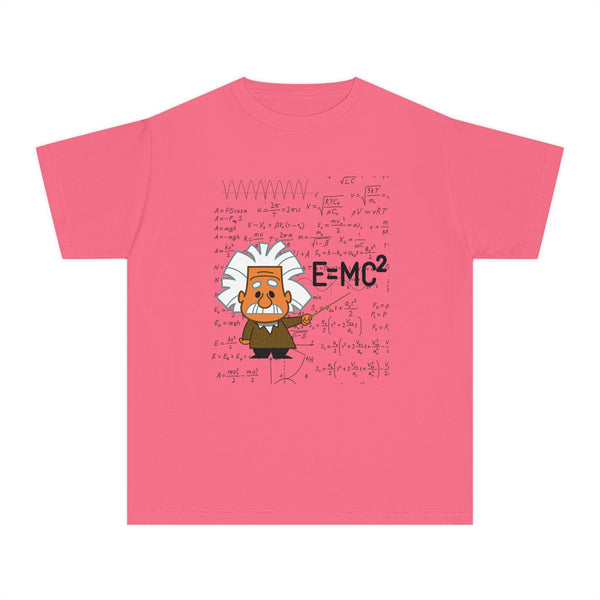 Einstein Cartoon E=MC2 Kids Unisex Graphic Tee