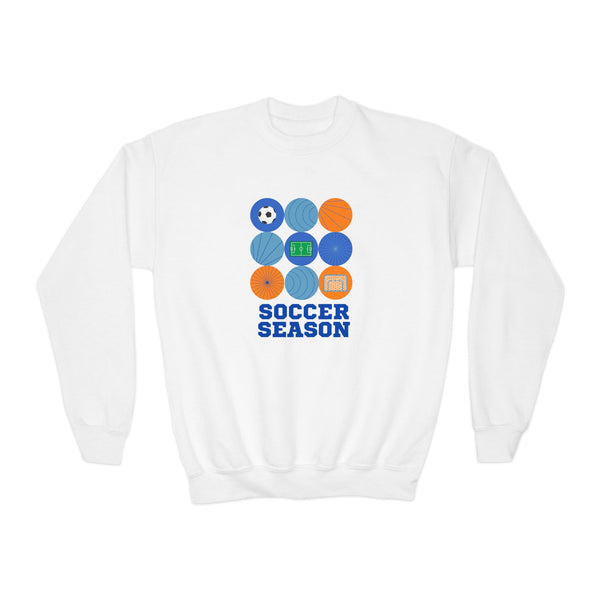 Soccer Season Icon Boys Graphic Sweatshirt