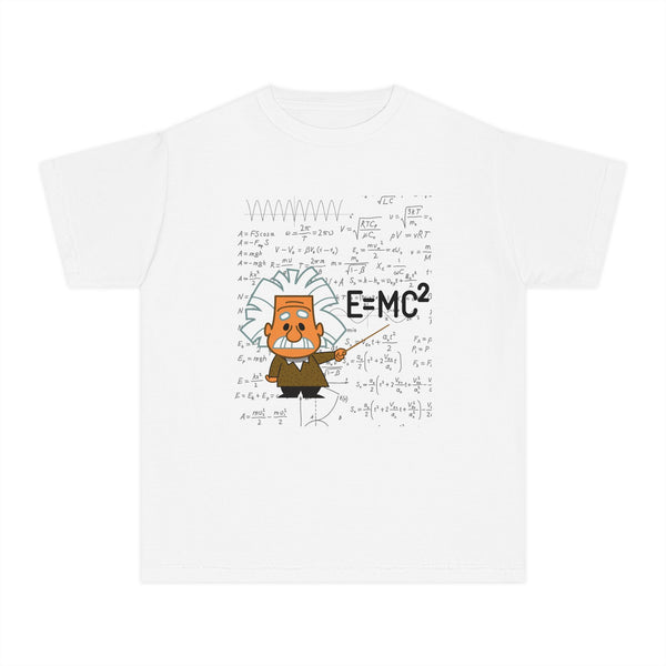 Einstein Cartoon E=MC2 Kids Unisex Graphic Tee