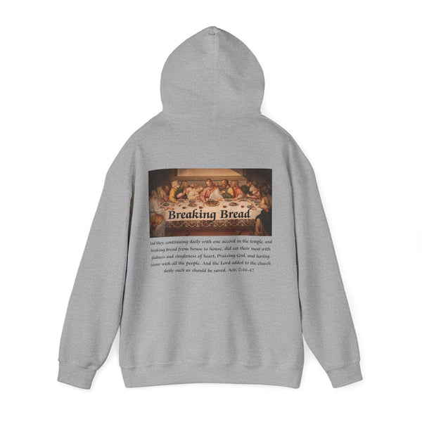 Breaking Bread Men’s Double Sided Graphic Hoodie